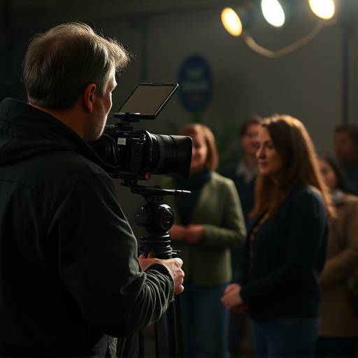 Casting director holding auditions for a short film