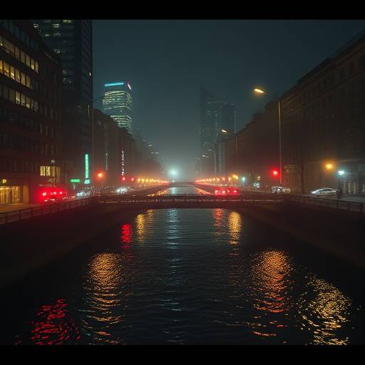 Image from the up-and-coming artist River Wilde's new music video, 'City Lights'