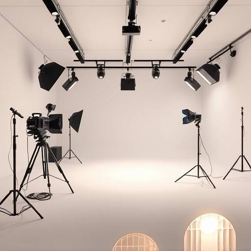 Modern video studio interior